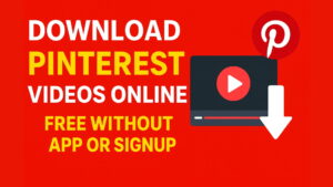 Download Pinterest Video Online Free Without App OR Signup